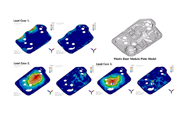 Plastic Door Module Plate 강성 해석 